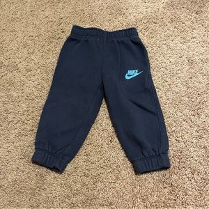 Nike Blue and Black Sweatpants